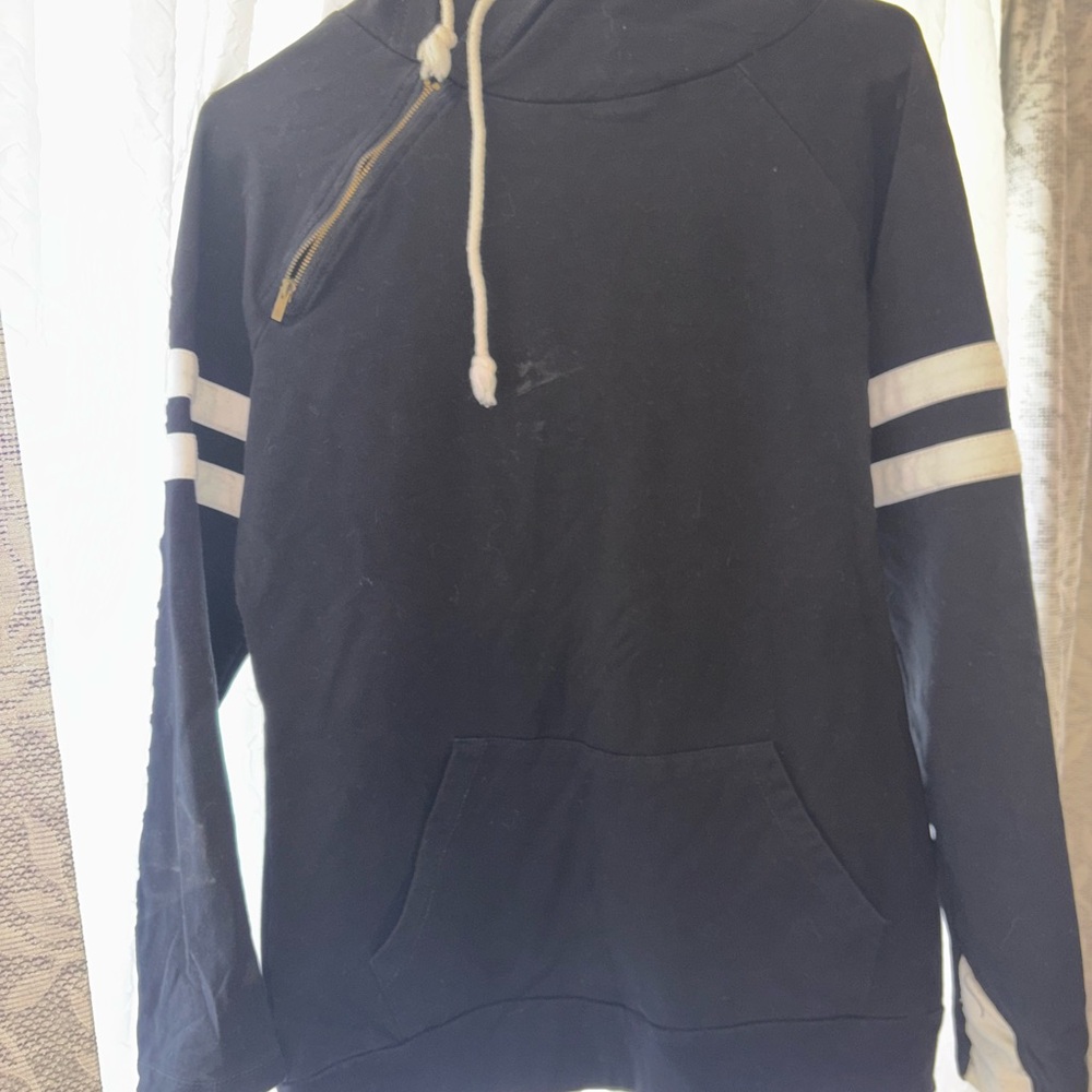 Black and White Men's Hoodie